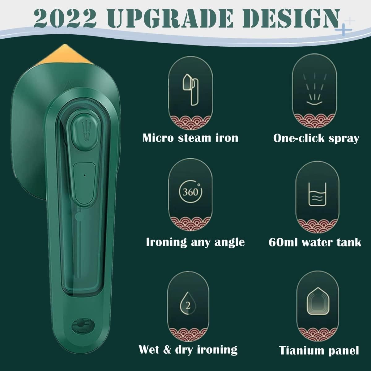 Portable Handheld Garment Steamer – Quick Wrinkle Removal for Home & Travel