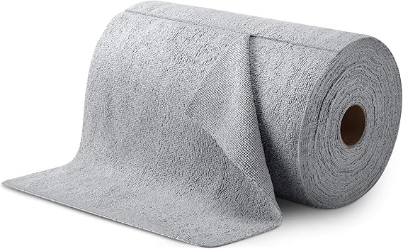Reusable Microfiber Cleaning Cloth Roll – Grey (20 Pack)