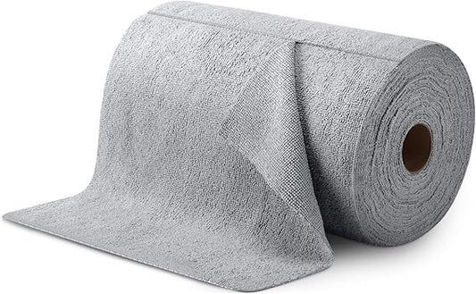 Reusable Microfiber Cleaning Cloth Roll – Grey (20 Pack)